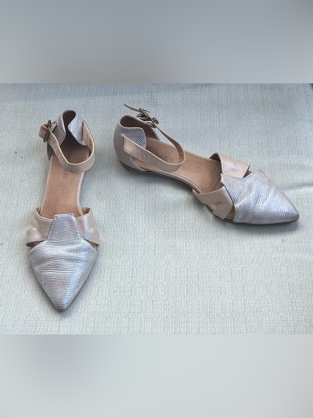 Tamar Shalem Women’s Blush Pointed-Toe Flats: Size 10 US/41 EU